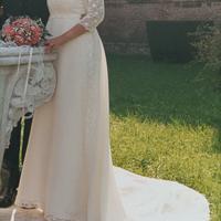 Abito da sposa con velo Maison Mariage