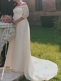 Abito da sposa con velo Maison Mariage