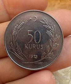 Moneta 50 Kurus Turchia 1973
