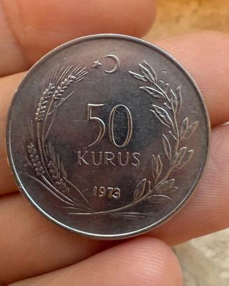Moneta 50 Kurus Turchia 1973