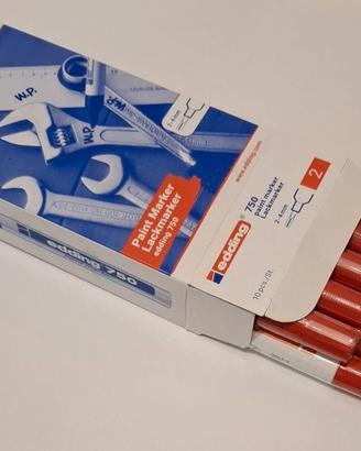 Confezione da 10 pennarelli Edding 750 - Rosso