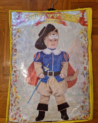 costume carnevale Gatto stivali tg. 3/4 anni