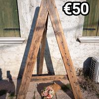 cavalletto espositire portalistini