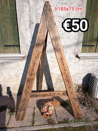 cavalletto espositire portalistini