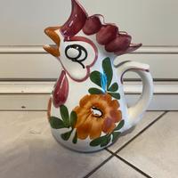 Brocca gallo in ceramica