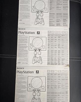 libretti istruzioni play station 1