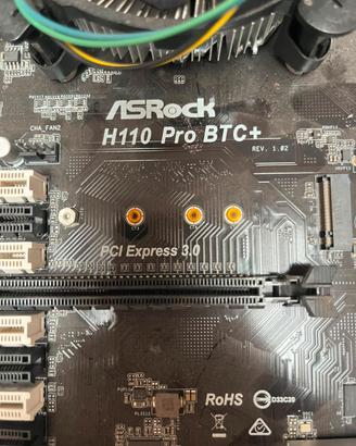 Scheda madre ASROCK  H110 PRO BTC+ 