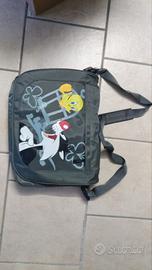 Borsa porta PC notebook laptop Looney Tunes Silves