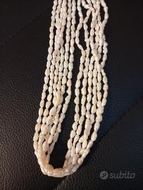 fili di perle vintage a chicco di riso 