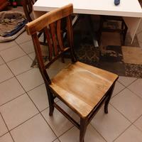 N.6 sedie il legno
