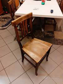 N.6 sedie il legno
