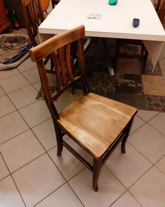 N.6 sedie il legno