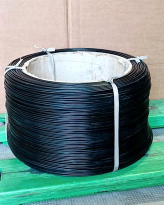 Filo di ferro plastificato nero 4,2 mm, 1200 metri