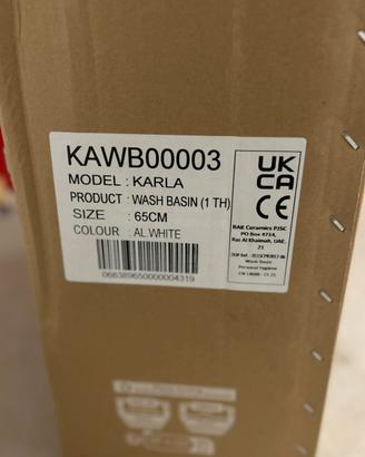 Lavandino Karla RAC Ceramics 65cm bianco (white)