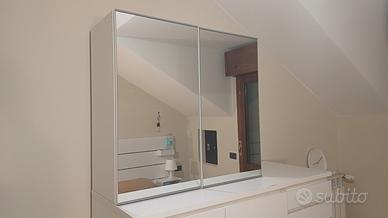 Mobile per bagno con ante a specchio