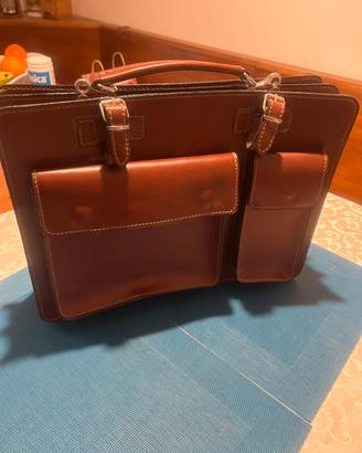 Borsa cartella uomo in vera pelle