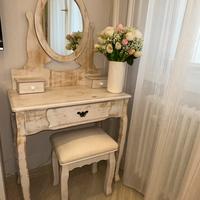 postazione make up legno stile shabby.