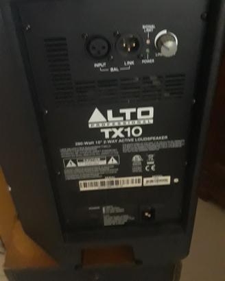 MIXER  ALTO  E  CASSA  AMPLIFICATA  ALTO 300 WATT 