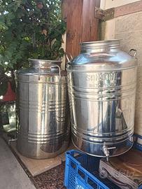 Bidoni per olio di 50 litri in acciaio