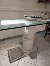 Consolle vetro e resina 