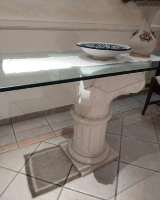 Consolle vetro e resina 