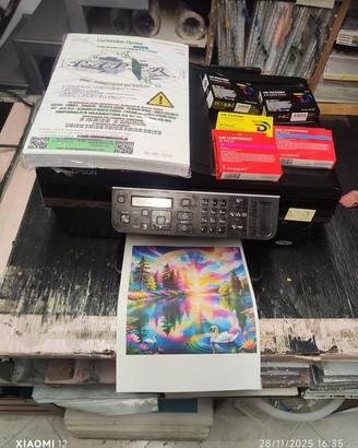 STAMPANTE EPSON BX300F + 100 CARTONCINO + 5 CARTU