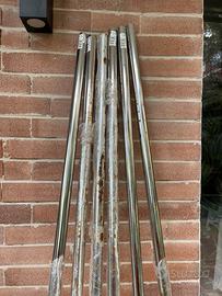 Tubo ferro cromato  2 metri armadio appendiabiti