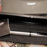 Penna a sfera roller Tombow argento nera nuova