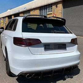 SPOILER R400 LOOK AUDI A3 8V 12-19 SPORTBACK NERO 