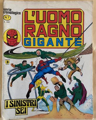 Fumetto L'uomo ragno gigante nr.7 1977 gennaio