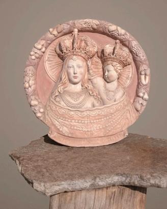 Bassorilievo in terracotta "Madonna del Celeste 