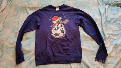 Simpatico maglione natalizio natale calcio dab S