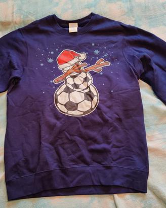 Simpatico maglione natalizio natale calcio dab S