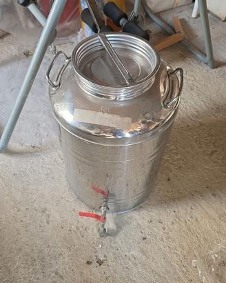 Tanica olio vino 50 litri inox
