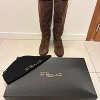 Stivali via Roma 15 in camoscio