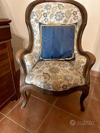 Poltrona Luigi Filippo di inizio 1800 originale