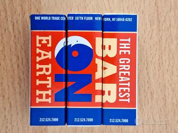 3 scatola fiammiferi Greatest Bar on Earth WTC NYC