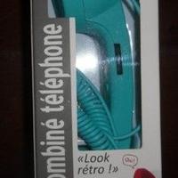 Mini cornetta azzurra nuova old style per iPhone/S