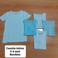 Stock 7 Canotte intime 5-6 anni Bambino 