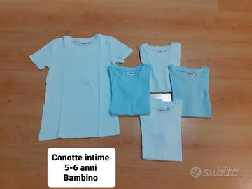 Stock 7 Canotte intime 5-6 anni Bambino 
