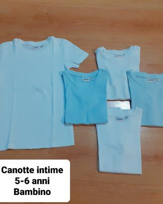 Stock 7 Canotte intime 5-6 anni Bambino 