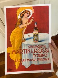 Poster stampa vermouth Martini liberty