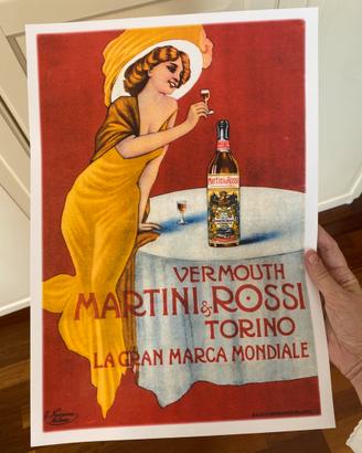Poster stampa vermouth Martini liberty