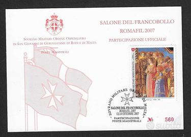 SMOM - cartolina celebrativa Romafil 2007