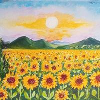 quadro tema girasoli 