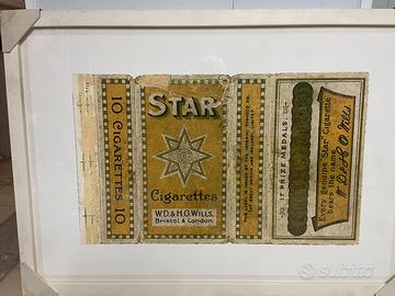 LITOGRAFIA VINTAGE SIGARETTE UK 3/4