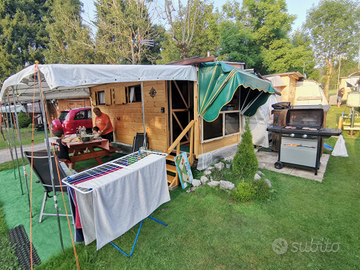 Preingresso/casetta per roulotte stanziale