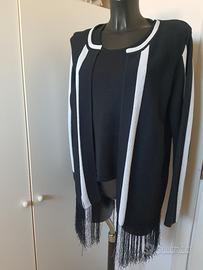 cardigan con frange