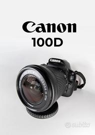 Fotocamera Canon 100D  18-55 IS STM  Schermo Touch