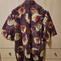 Camicia a maniche corte vintage Grigio Perla S